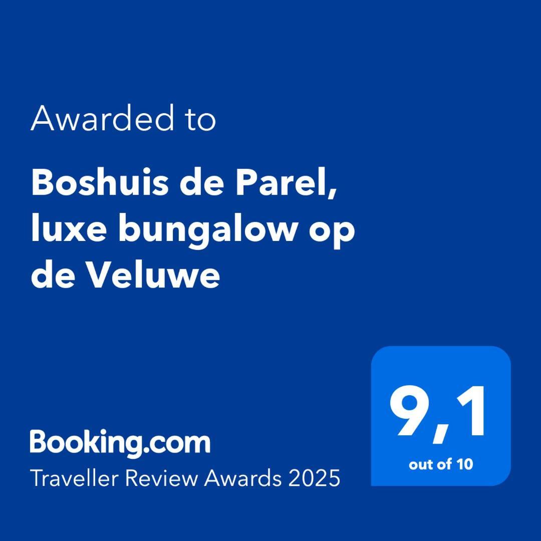 Luxe Boshuisje Met Prive Wellness & Jacuzzi Op De Veluwe 에르멜로 외부 사진