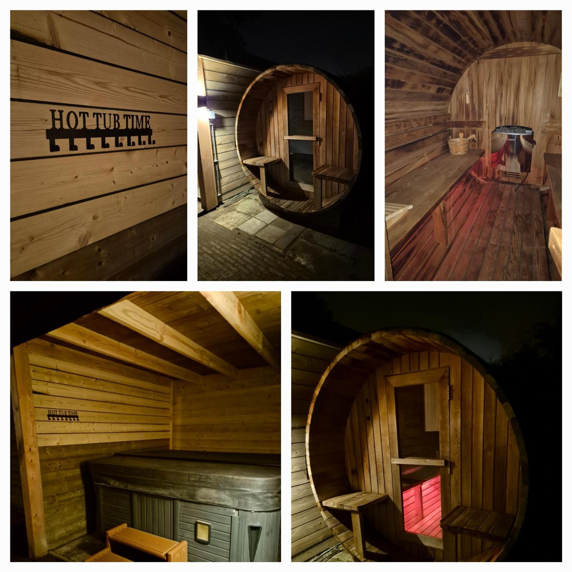 Luxe Boshuisje Met Prive Wellness & Jacuzzi Op De Veluwe 에르멜로 외부 사진